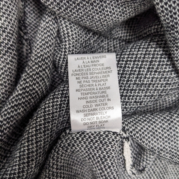 Simons Twik women's open front fringe poncho cardigan size M - Picture 8 of 8